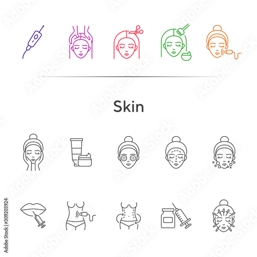 Skin icon set