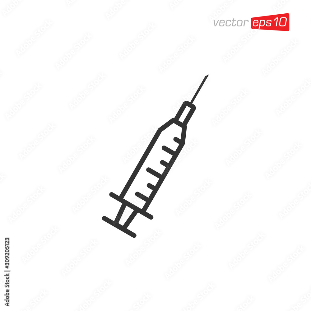 Syringe Icon Design Vector Template Syringe Icon Design Vector Template