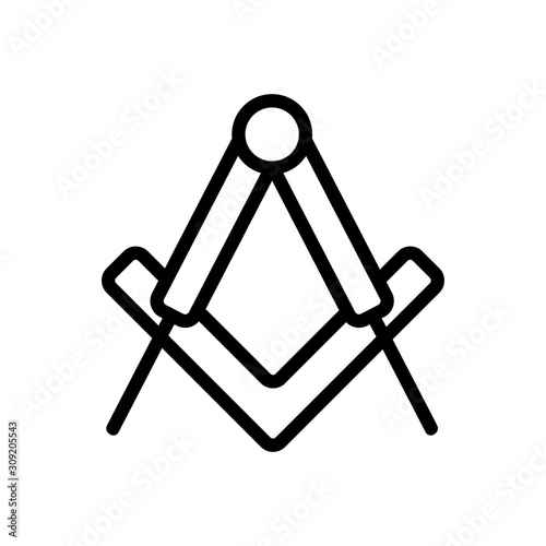 ritual sign icon vector. A thin line sign. Isolated contour symbol illustration