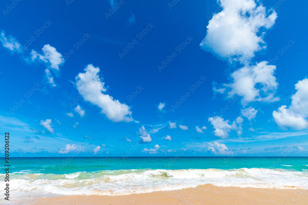 Sea wave beach sunny day Andaman sea