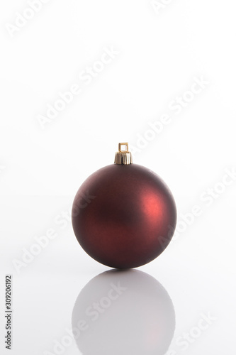 Red matte Christmas ball for Christmas tree decoration