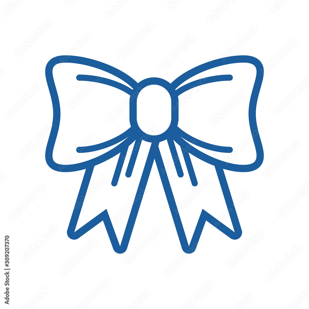 decorative bow ribbon isolated icon decorative bow ribbon isolated icon