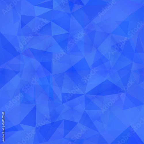 Classic Blue abstract low-poly. Vector 3D design template. Geometric background with ice texture.