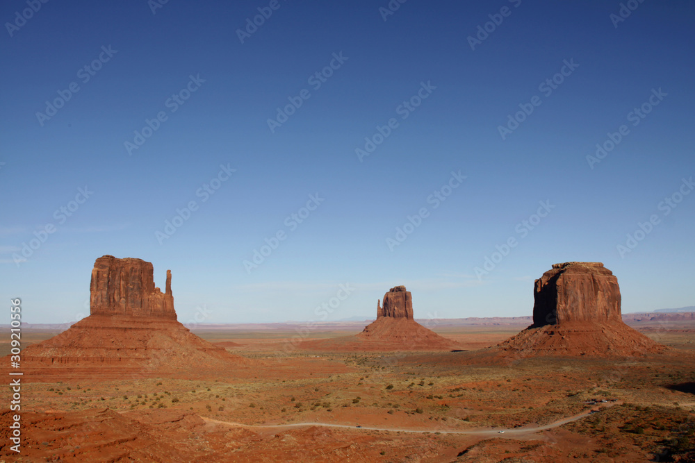 View of Monument Valley Utah and Arizona USA View of Monument Valley Utah and Arizona USA