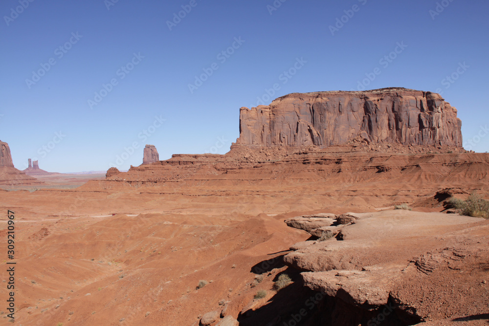 View of Monument Valley Utah and Arizona USA View of Monument Valley Utah and Arizona USA