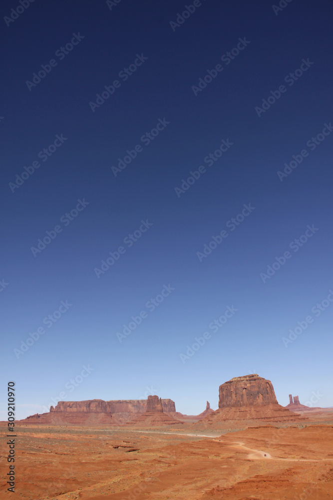 View of Monument Valley Utah and Arizona USA View of Monument Valley Utah and Arizona USA
