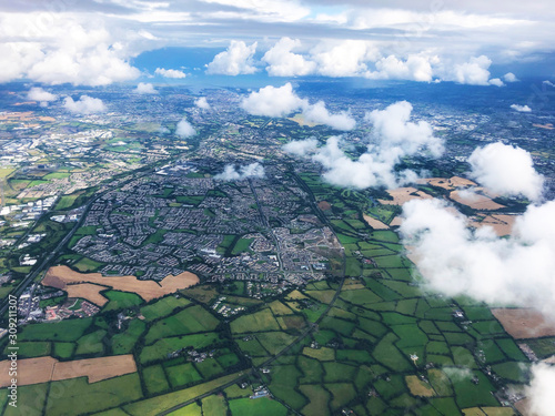 aerial view of dublin