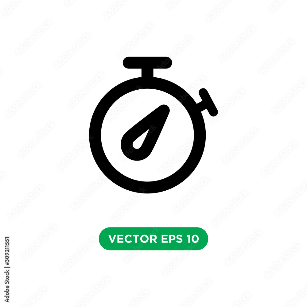 time stopwatch vector icon design concept time stopwatch vector icon design concept