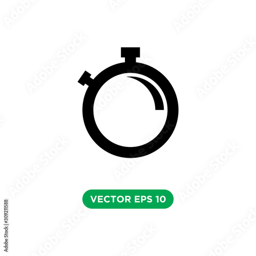 time stopwatch vector icon design concept