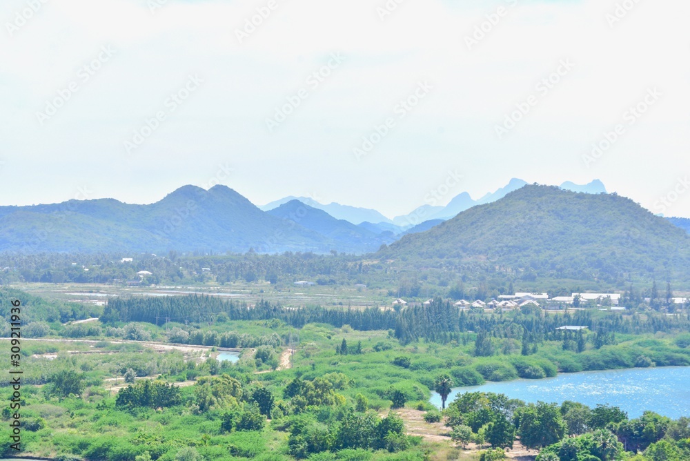 Countryside Landscape of Pranburi District in Thailand Countryside Landscape of Pranburi District in Thailand