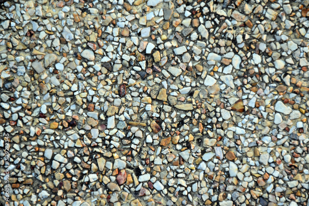 Stone and sand marble on the floor Stone and sand marble on the floor