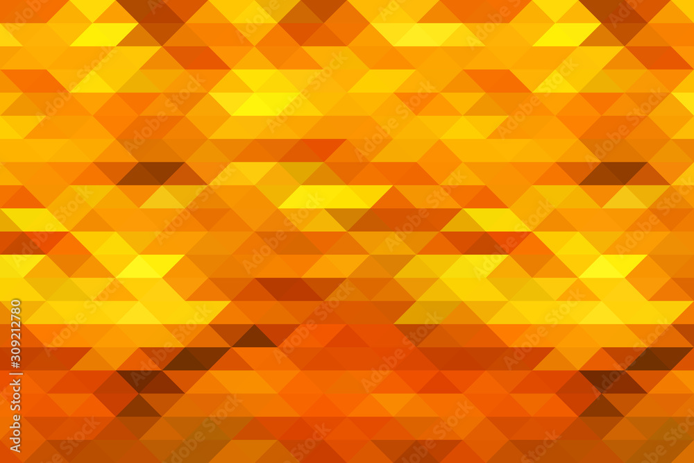 Fototapeta premium Abstract orange red mosaic background