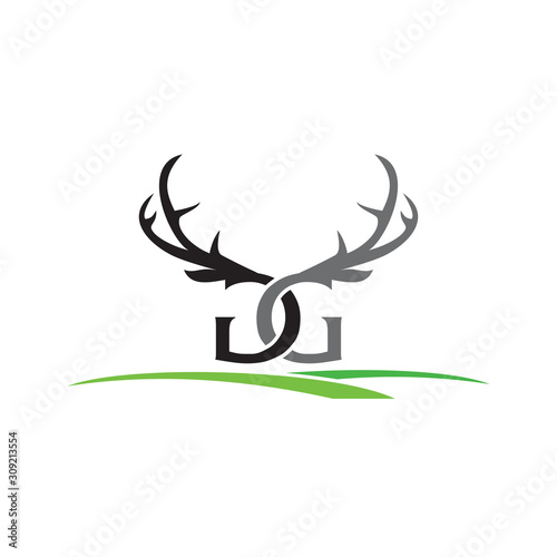 GG Deer Logo © Bright_Vector