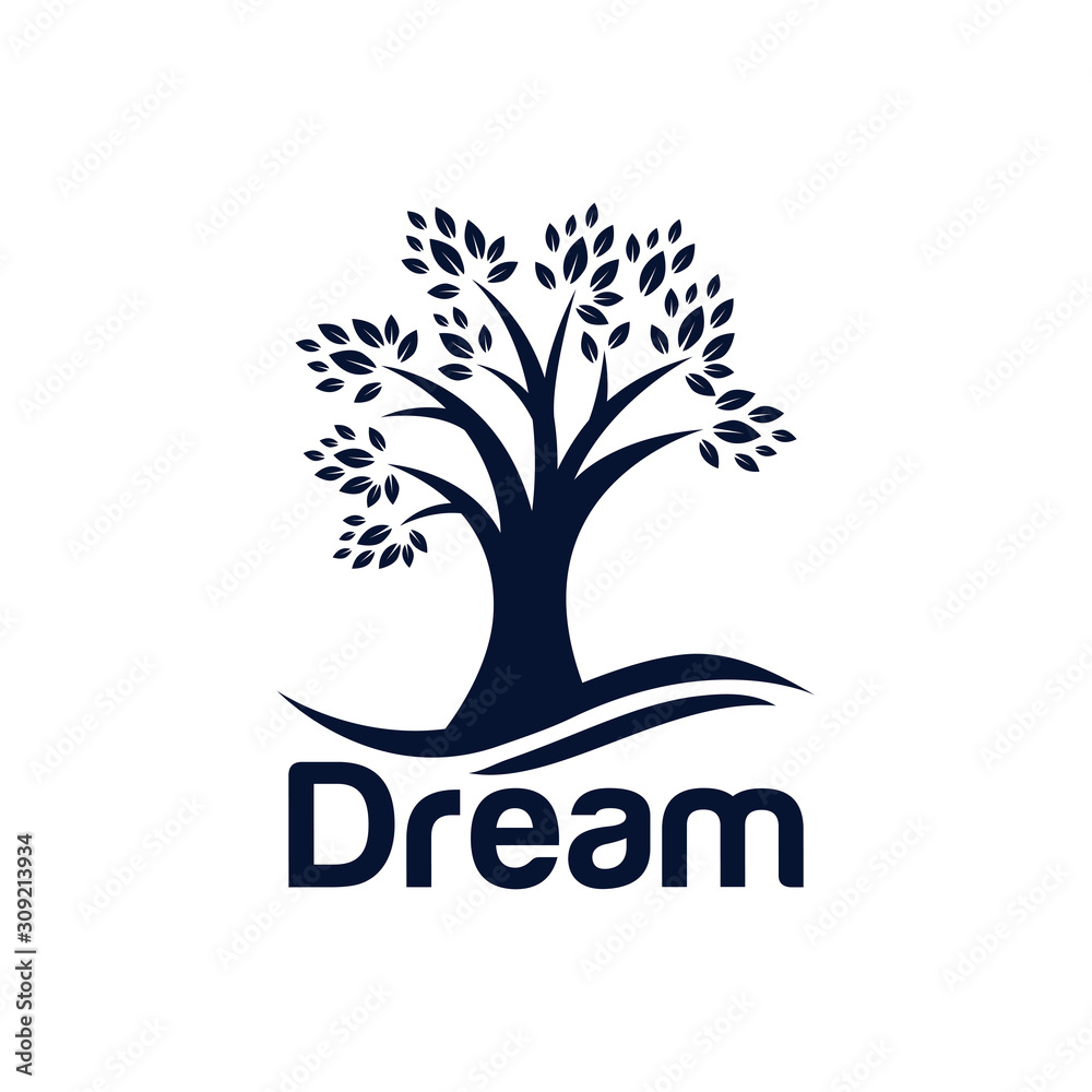 Obraz premium Dream Logo Design Vector Template