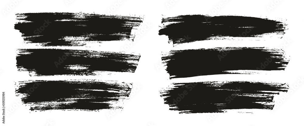 Flat Paint Brush Thin Full Background High Detail Abstract Vector Background Set Flat Paint Brush Thin Full Background High Detail Abstract Vector Background Set