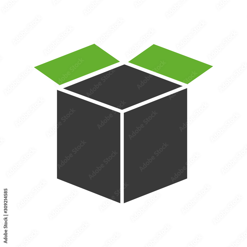 box carton packing isolated icon