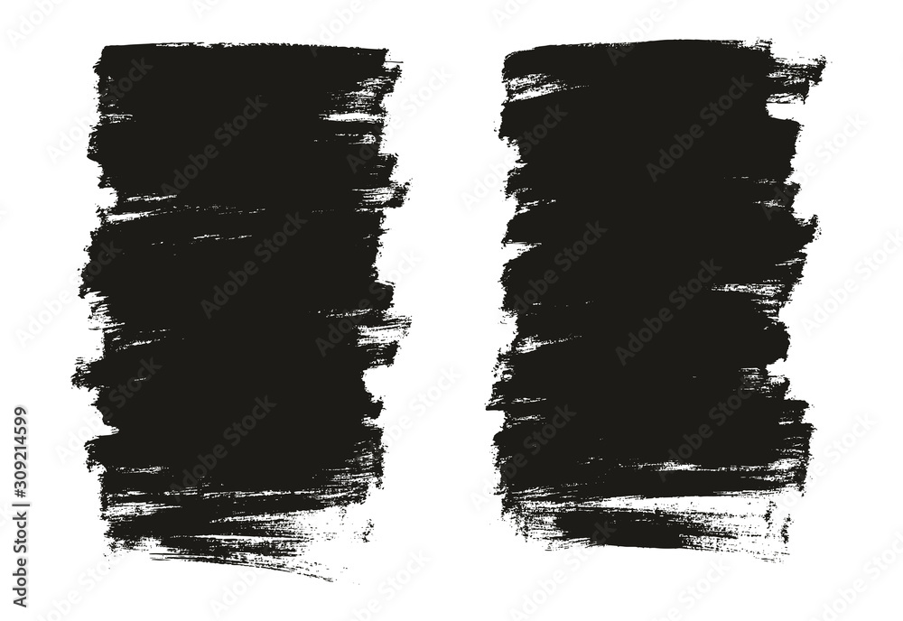 Fototapeta premium Flat Paint Brush Thin Full Background High Detail Abstract Vector Background Set 