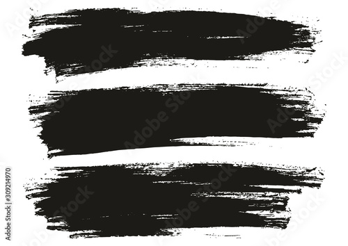 Flat Paint Brush Thin Full Background High Detail Abstract Vector Background Set 