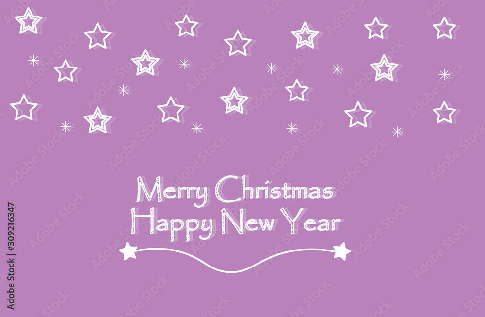 Christmas and Happy new year card