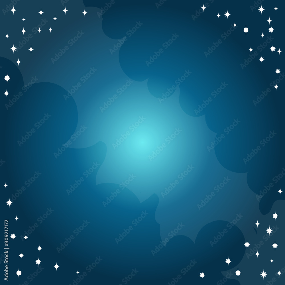 Naklejka premium Dark blue background with abstract pattern. Template for a poster, cards, leaflets.