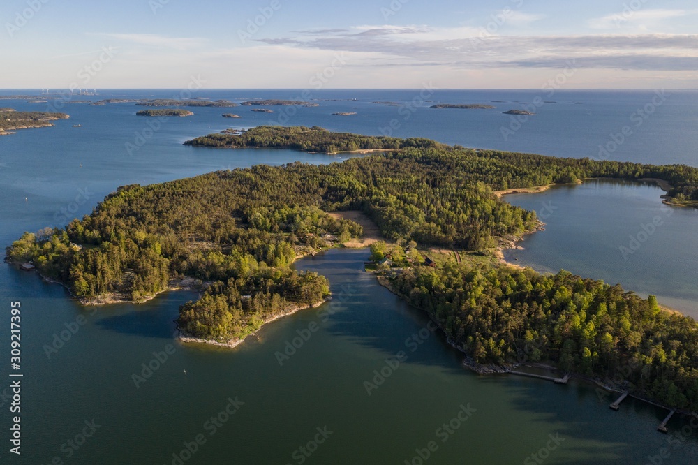 Mariehamn (Aland Islands) as seen from above Mariehamn (Aland Islands) as seen from above