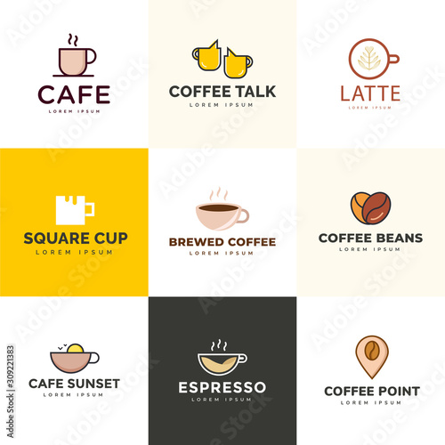 Coffee Point Logo Vectors Pack 
