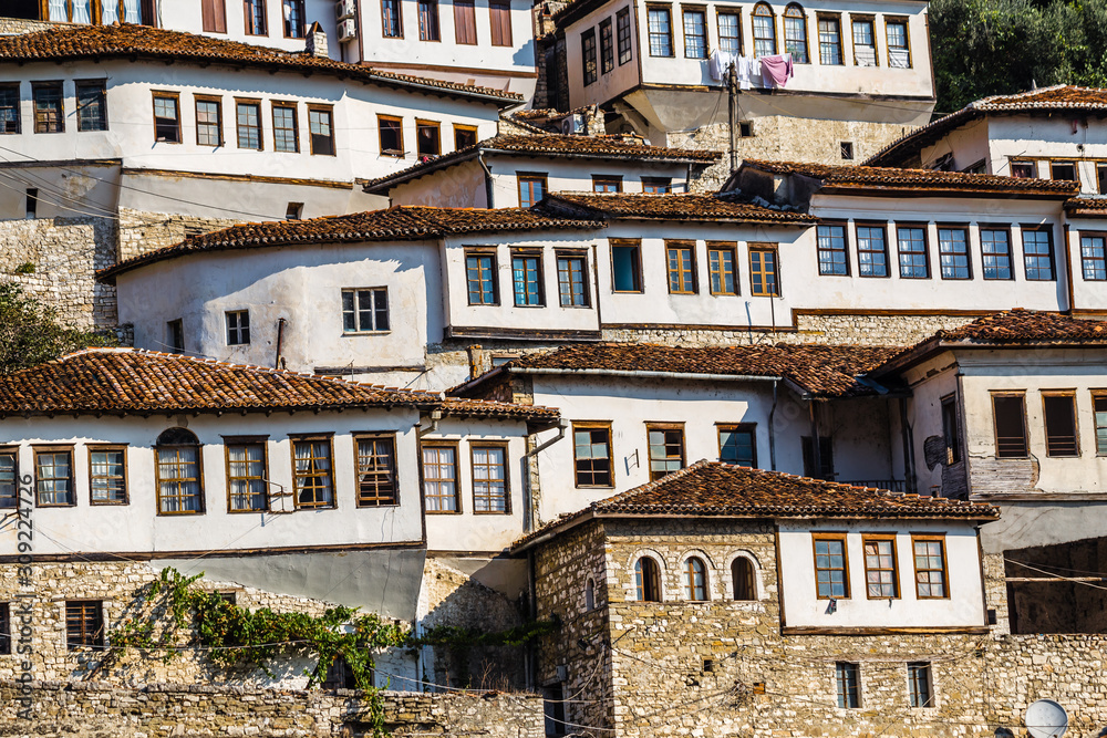 Fototapeta premium Traditional Houses In Berat - Berat, Albania