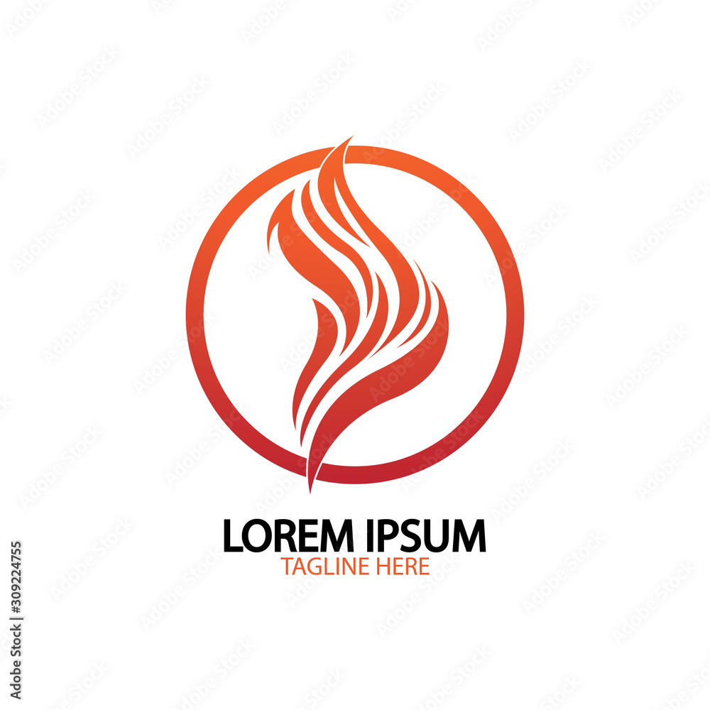 fire flame logo icon vector design template fire flame logo icon vector design template
