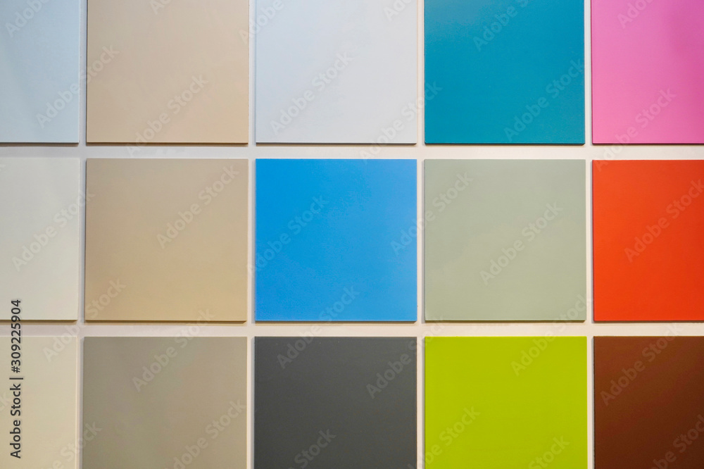color palette of paint probes. choosing a color during the repair, painting the walls or ceiling, background or screensaver for the designer.