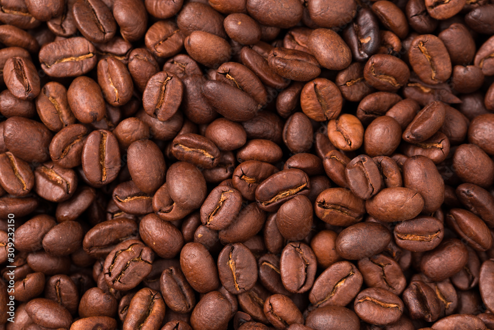 roasted coffee beans, can be used as background roasted coffee beans, can be used as background