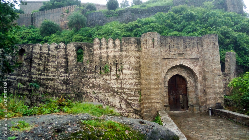 Main gate view of Kangra Fort, Himachal Pradesh
