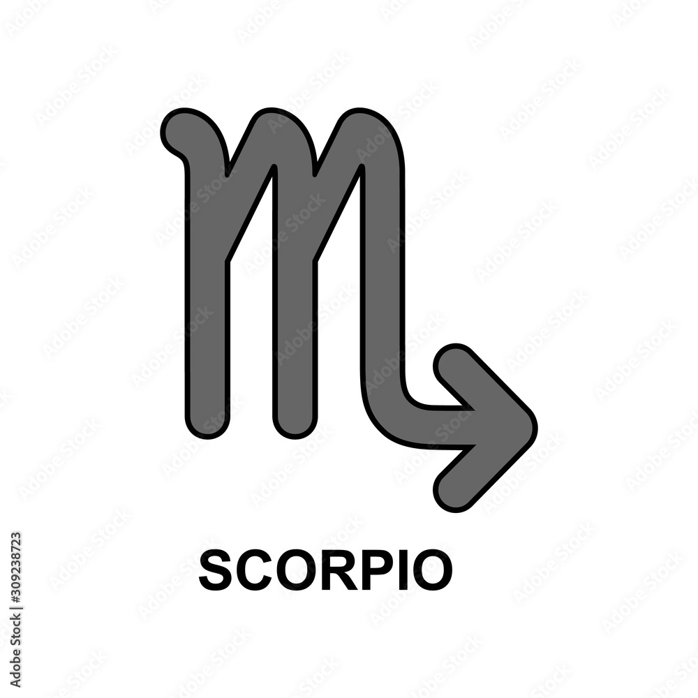 Scorpio zodiac sign, icon. Vector illustration. Scorpio zodiac sign, icon. Vector illustration.