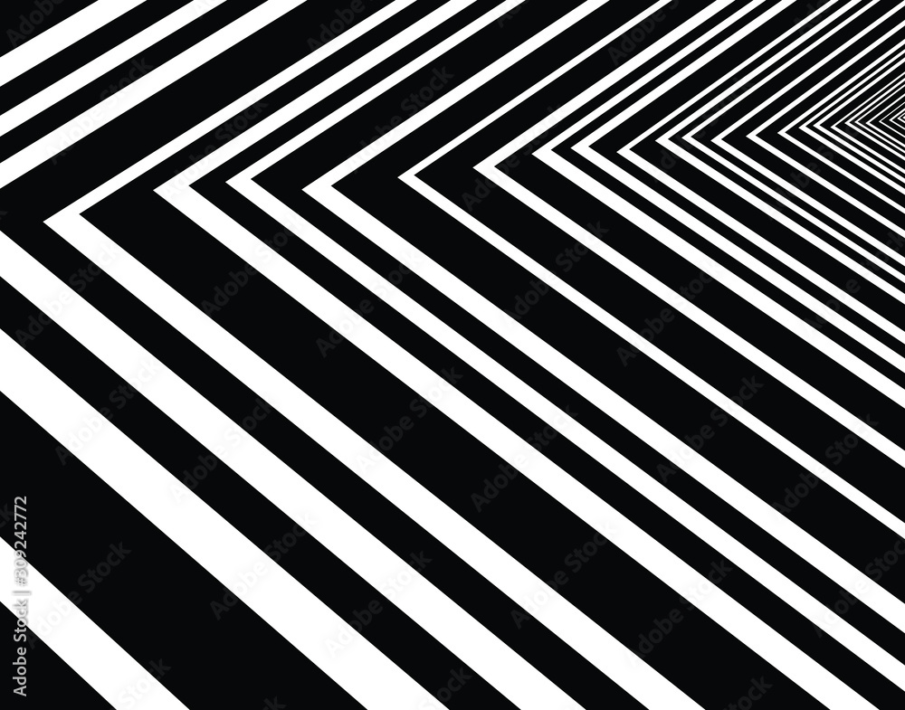 Digital image with a psychedelic stripes Wave design black and white. Optical art background. Texture with wavy, curves lines. Vector illustration Digital image with a psychedelic stripes Wave design black and white. Optical art background. Texture with wavy, curves lines. Vector illustration