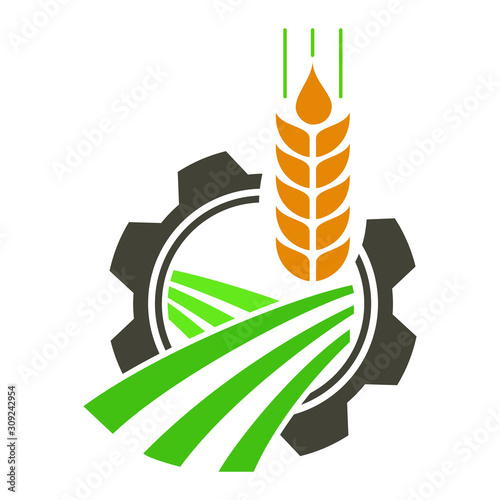 agriculture and firm modern logo design