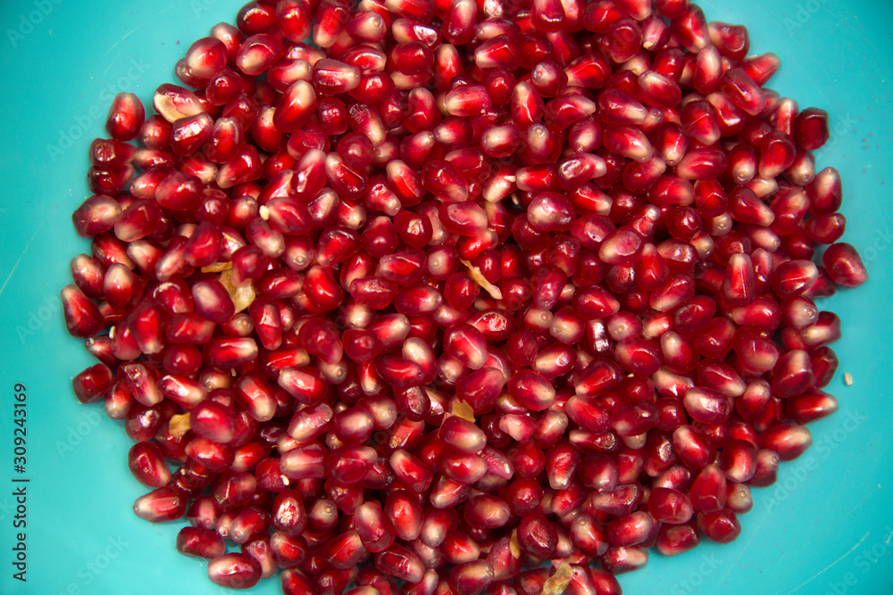 Pile of fresh pommegranate grains Pile of fresh pommegranate grains