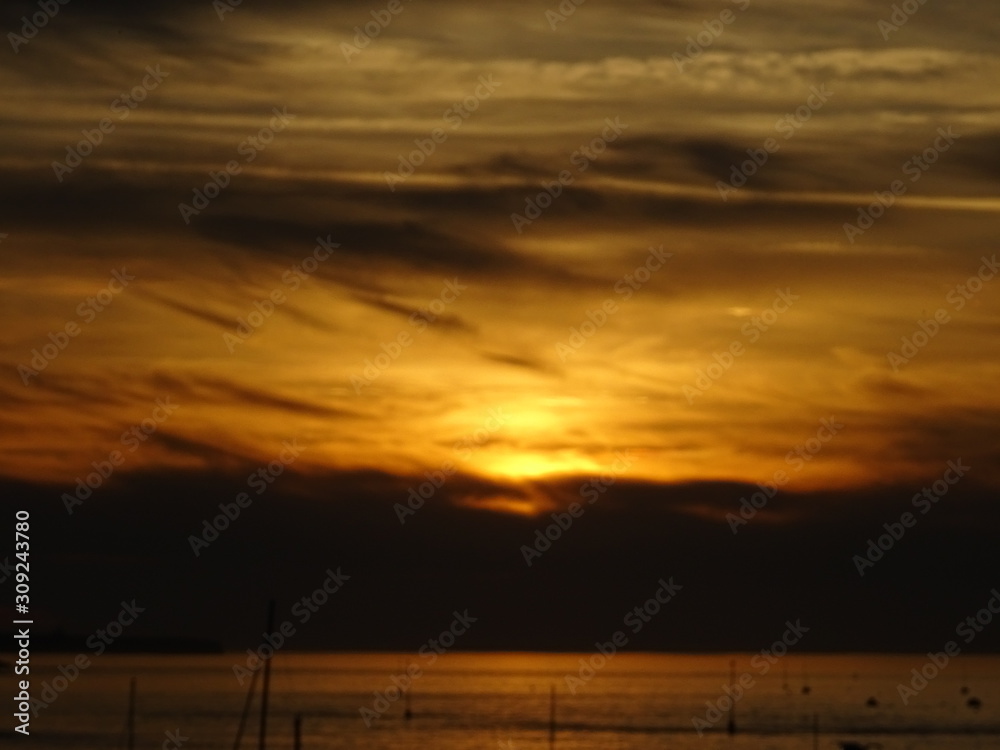 Fototapeta premium Ciel enflammé