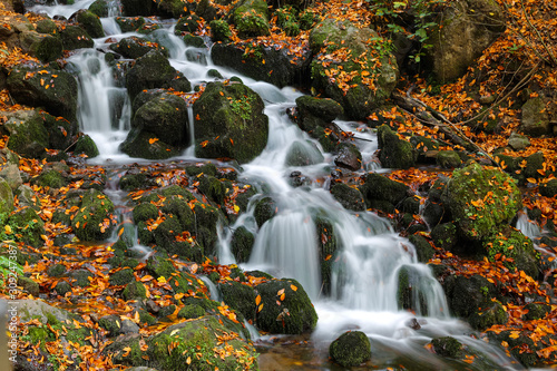 Fototapeta Naklejka Na Ścianę i Meble -  Waterfall in Yedigoller National Park, Bolu, Turkey