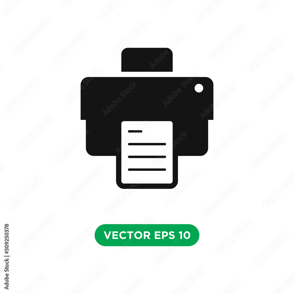 printer vector icon template design concept printer vector icon template design concept