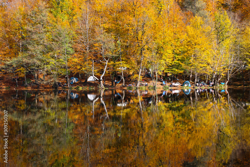 Buyuk Lake in Yedigoller National Park, Bolu, Turkey