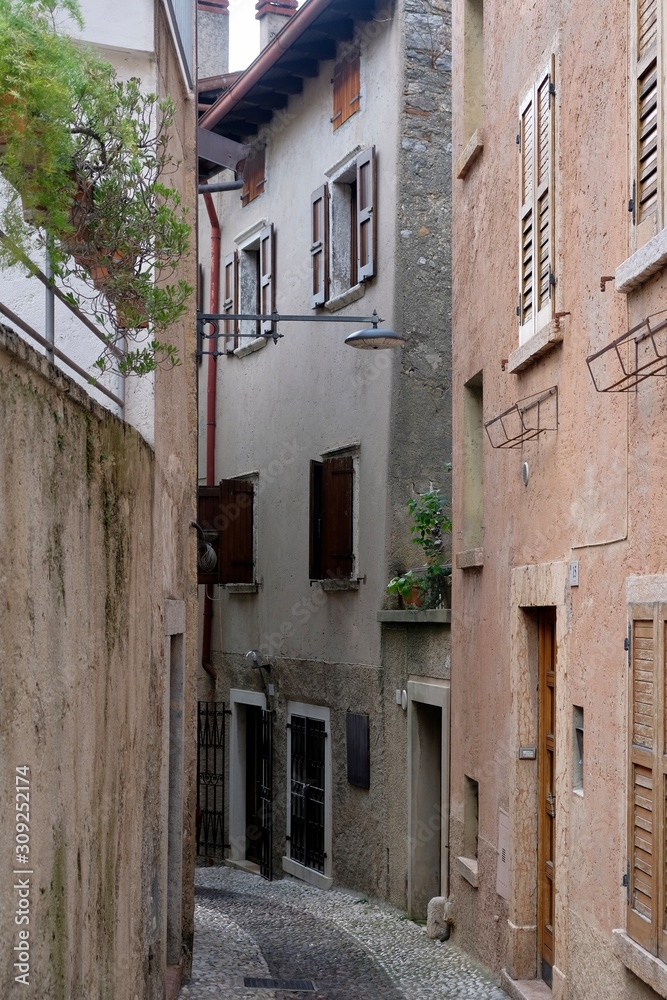 Fototapeta premium narrow street in old town