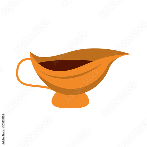 vinaigrette utensil pot isolated icon