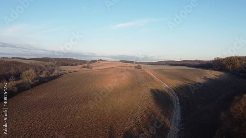 Empty plow land