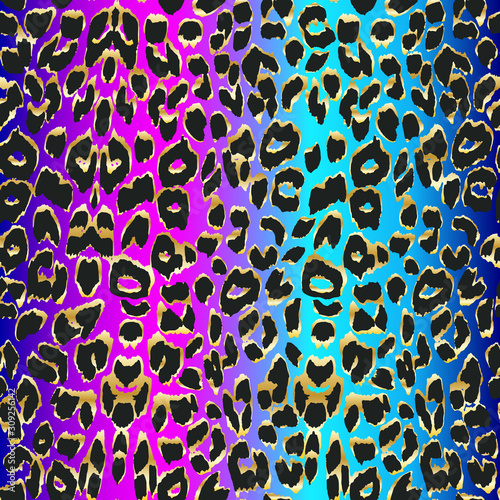 Leopard background. Seamless pattern