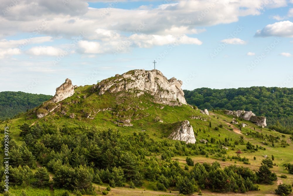 Monadnock rocks in Jurassic Upland in Poland Monadnock rocks in Jurassic Upland in Poland