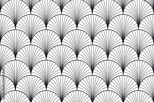 Art deco style - vintage geometric pattern background. Vector illustration.