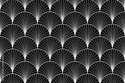 Art deco style - vintage geometric pattern background. Vector illustration.