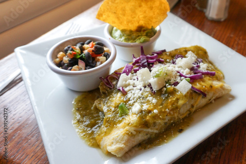 Enchiladas on a plate