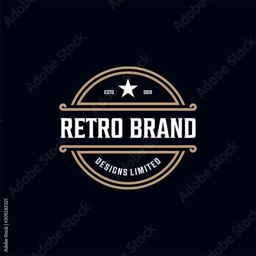 design outstanding retro vintage logo design