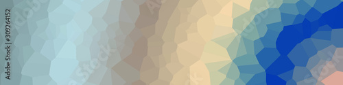 Classic Blue Abstract trianglify Generative Art background illustration