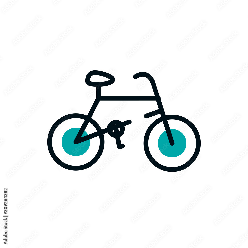 Fototapeta premium Isolated bike icon vector design